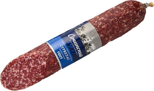 

Колбаса сырокопченая Сочинский мясокомбинат сервелат полусухой вес