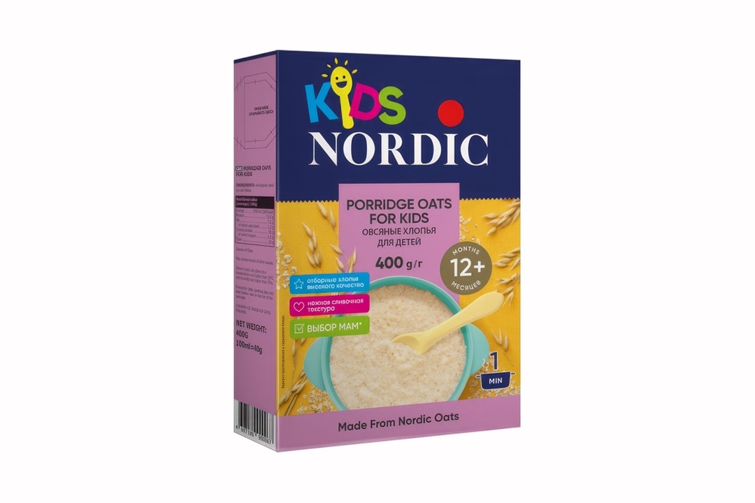 

Хлопья овсяные Nordic для детей с 12 месяцев 400 г