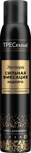 

Мусс для укладки волос ТРЕСемме Экстра Сильная Фиксация Надолго 200 мл