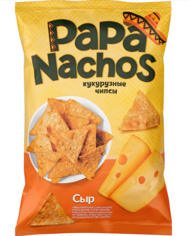 

Чипсы Papa Nachos Сыр кукурузные 150 г