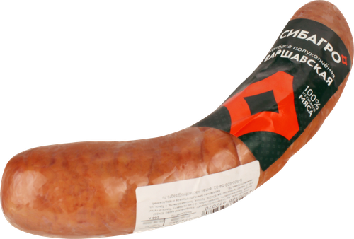 

Колбаса полукопченая СибАгро Варшавская категория В 200 г