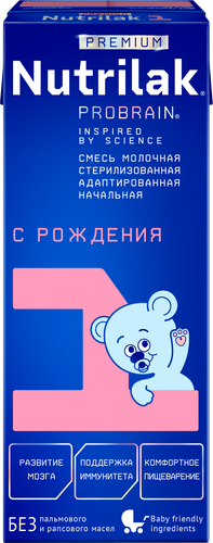 

Смесь молочная Nutrilak Premium 1 стерилизованная с 0 месяцев 200 мл
