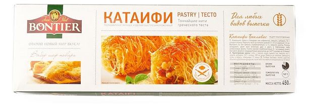 

Тесто Bontier Катаифи 450 г