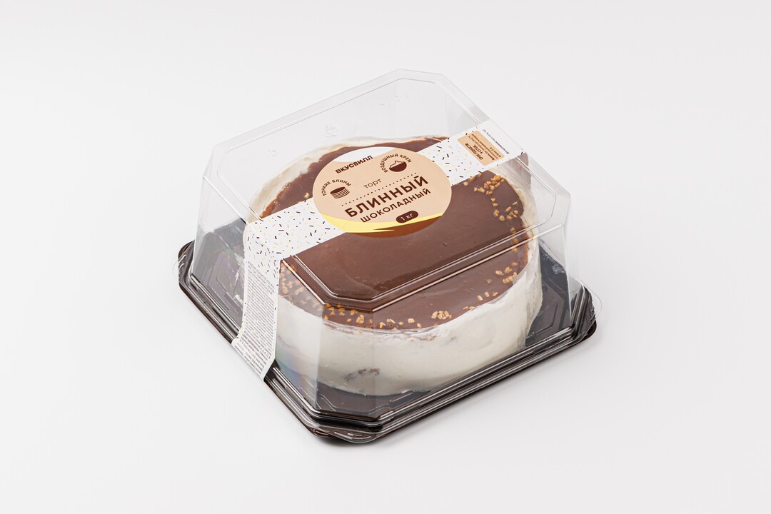 

Торт блинный ВкусВилл шоколадный 1 кг