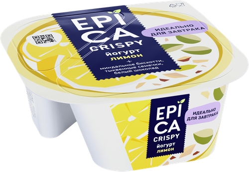 

Йогурт Epica Crispy Лимон 4.8% 140 г