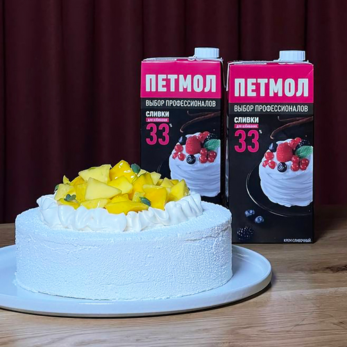 

Сливки Петмол для взбивания 33% 1 л