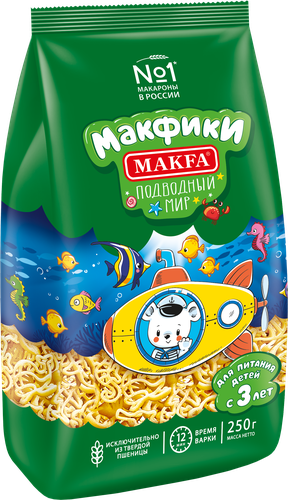

Макароны Makfa Макфики подводный мир фигурные 250 г