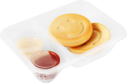 

Панкейки КотМарКот Улыбочки классические с клубничным джемом и сгущенкой 150 г