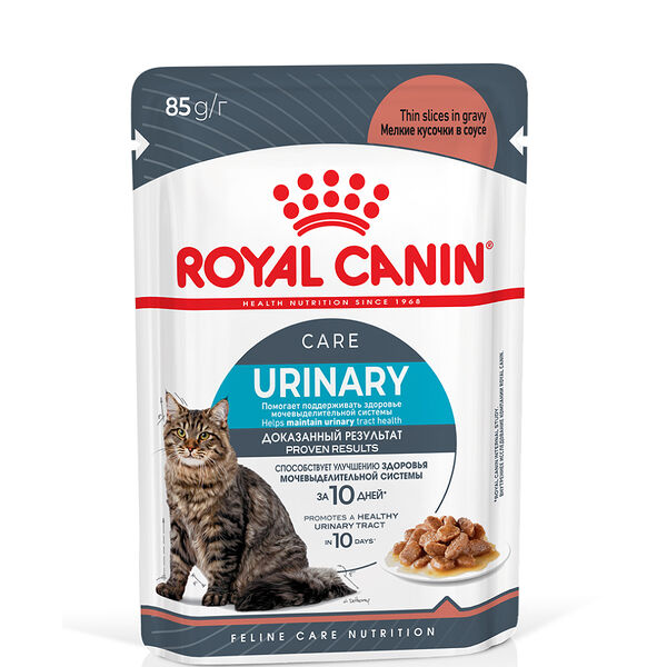 Влажный корм Royal Canin Urinary Care (пауч) для поддержания здоровья мочевыделительной системы у взрослых кошек, в желе, 85 г 