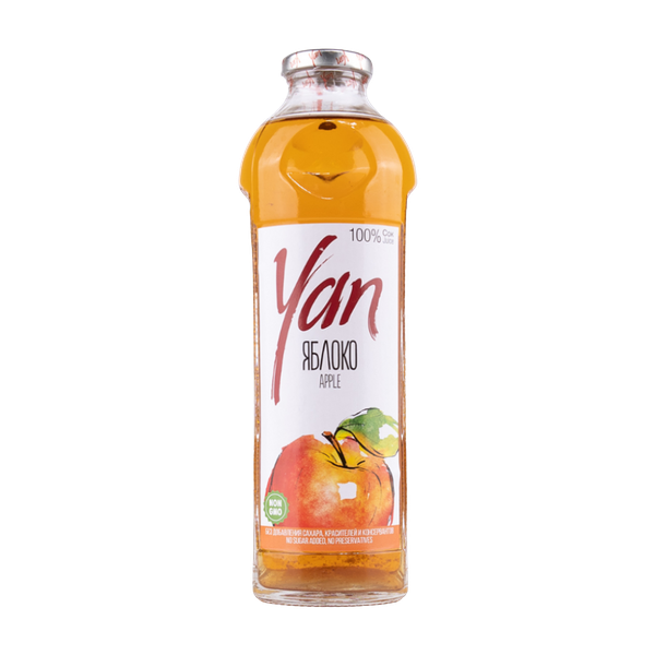 Сок Yan яблочный прямого отжима 930 мл