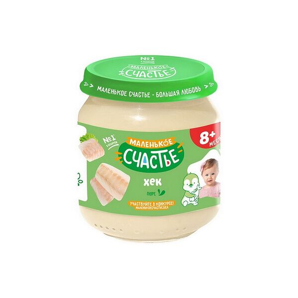 Пюре из хека 80г ДП Маленькое счастье