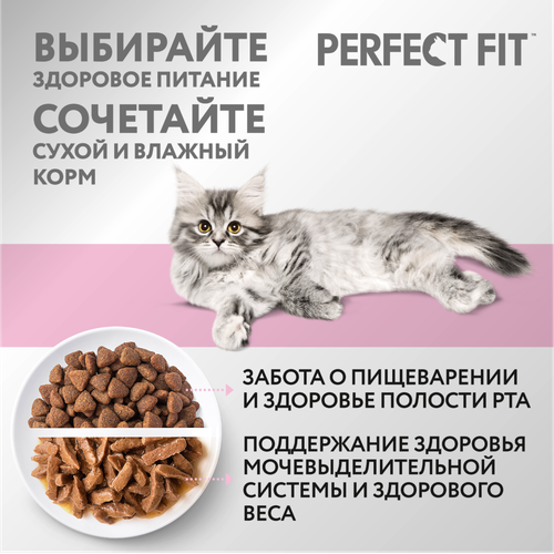 

Cухой корм Perfect Fit Junior Курица для котят от 2 до 12 месяцев 650 г