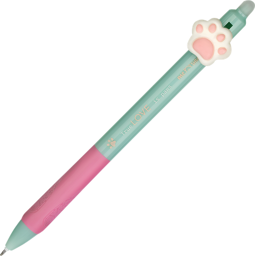 

Ручка гелевая стираемая Meshu Sweet paws автоматическая синяя 0.5 мм, с топпером, в ассортименте, 1 шт.