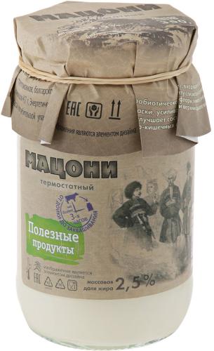 

Мацони Полезные Продукты термостатный 2.5% 350 г