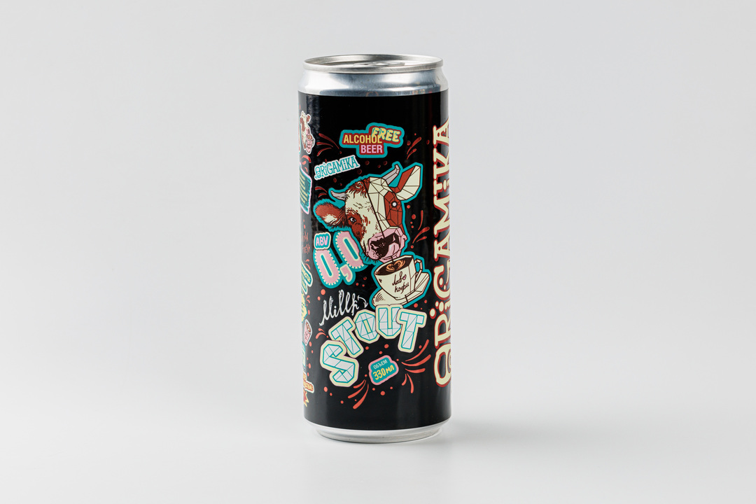 

Напиток пивной Origamika Milk Stout безалкогольный 330 мл