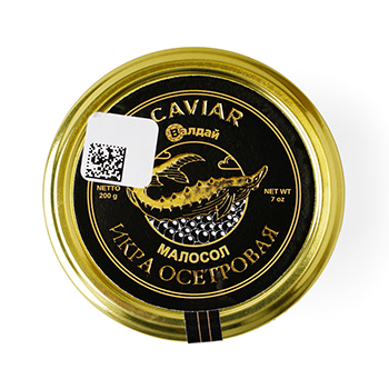 

Икра осетра Caviar Валдай дойная зернистая, ст/б, 200 г
