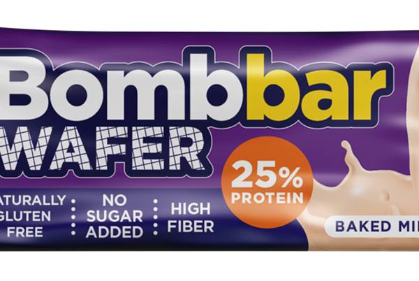 Батончик протеиновый BombBar топленое молоко с молочно-ореховой пастой 32 г