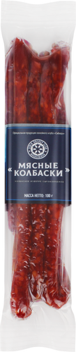 

Колбаски сырокопченые ХК Сибирь мясные 100 г