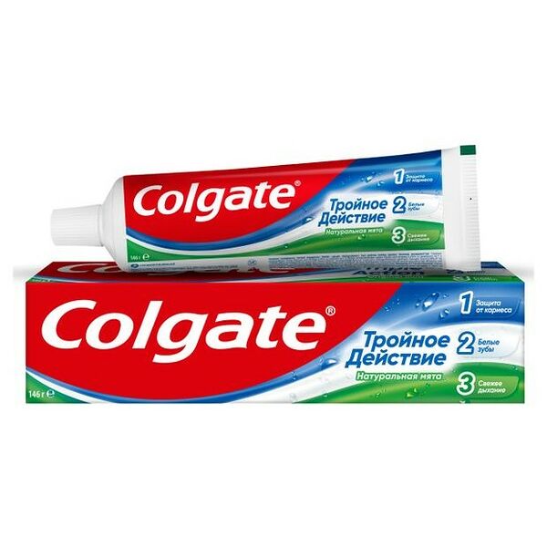 Зубная паста Colgate Тройное действие натуральная мята 100 мл