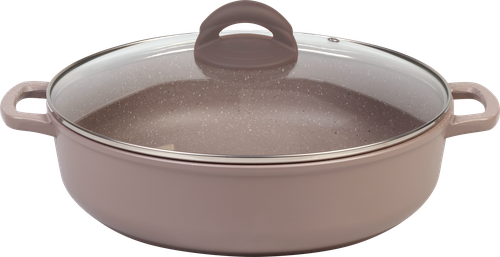 

Жаровня Hopps Sahara 3.5 л, антипригарное покрытие, литая, индукция, литые ручки, с крышкой, Арт. HG3128SID