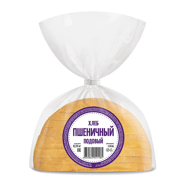 Хлеб пшеничный подовый Дарница половинка в нарезке 350 г