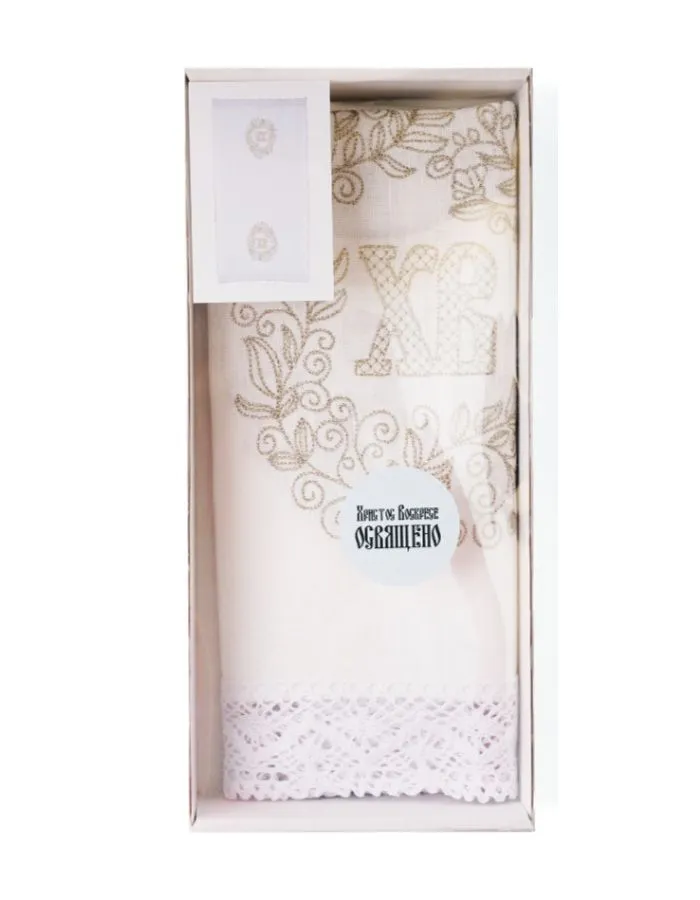 

Салфетка пасхальная в корзину с монограммой 1шт.