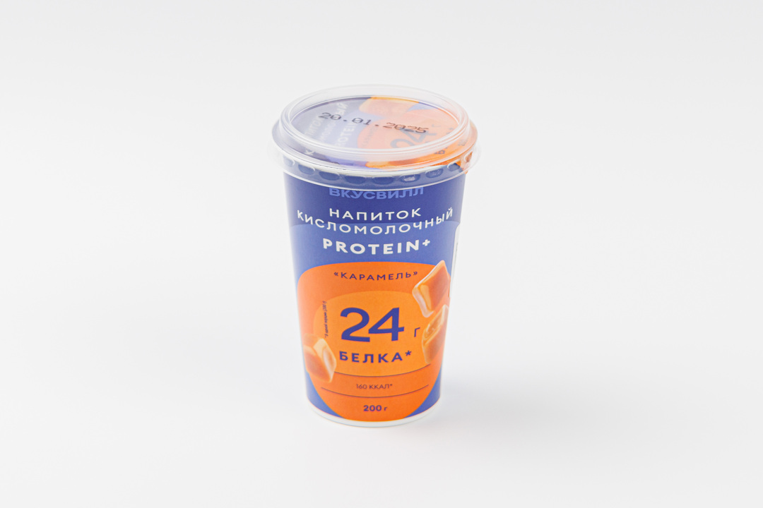 

Напиток кисломолочный ВкусВилл Protein+ Карамель 200 г