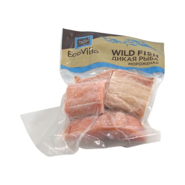 Мор пищ рыб прод Кета филе-кусок с кожей EcoVilla 600г