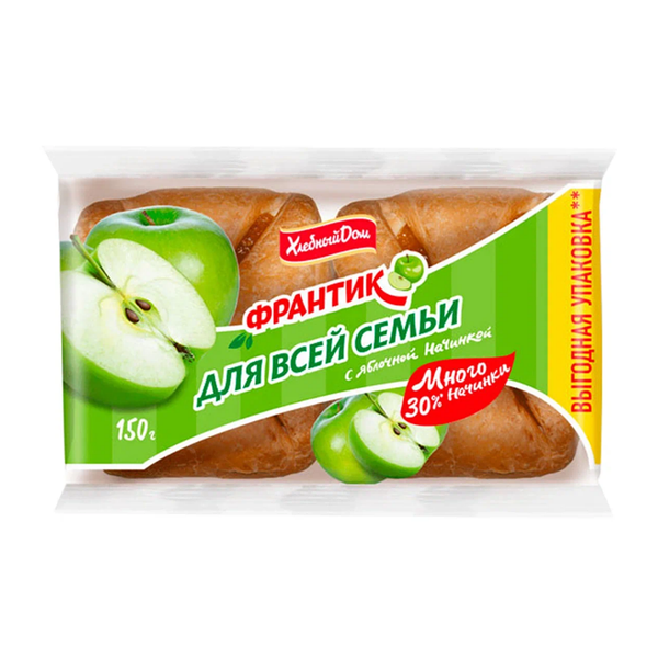 Слойка Хлебный дом Франтик с яблочной начинкой 2 х 75 г