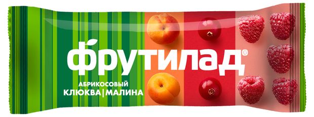 

Батончик Фрутилад Фруктовая энергия абрикосовый с клюквой и малиной 30 г