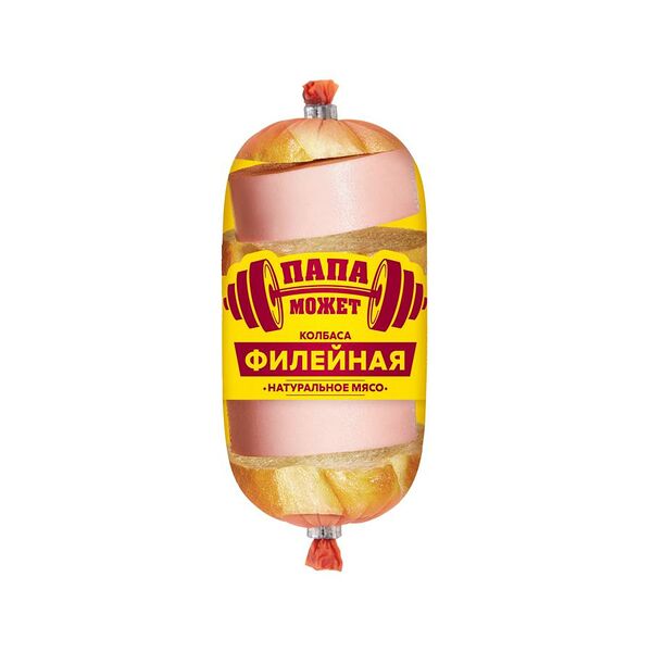Колбаса филейная 3 сорта папа может п/о 400 г колбасное изделие вареное из мяса птицы