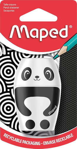 

Точилка Maped Shakky 1 отверстие с контейнером дизайн в ассортименте арт. 034012