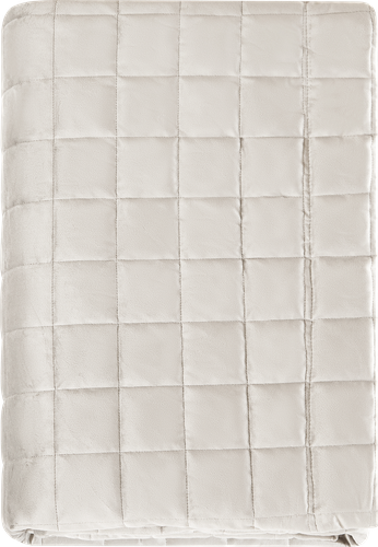 

Покрывало стеганое Homeclub 200х220 см, бежевое, велюр