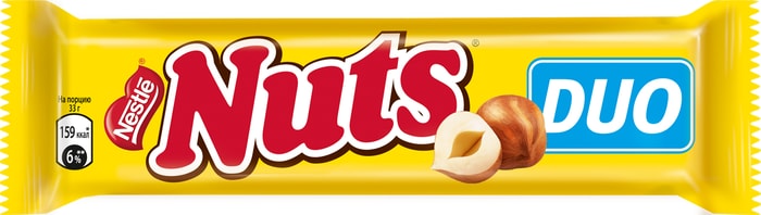 

Батончик Nuts Duo шоколадный 66 г