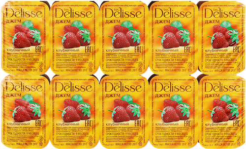Джем Delisse Клубника 20х20 г