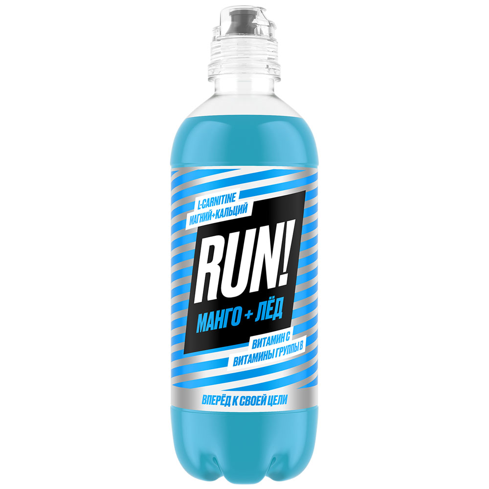 

Напиток изотонический Run! Манго + Лед с витаминами негазированный 0.5 л
