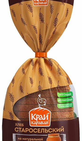 Хлеб Край Каравай Старосельский в нарезке