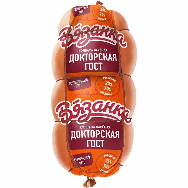 Колбаса вареная Вязанка Докторская 370 г