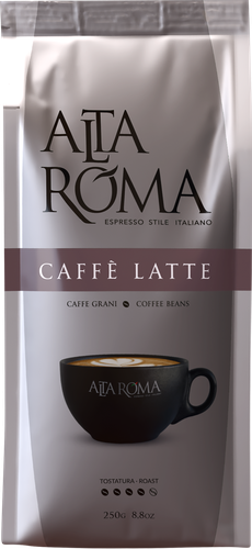 

Кофе зерновой Alta roma Caffe Latte 250 г