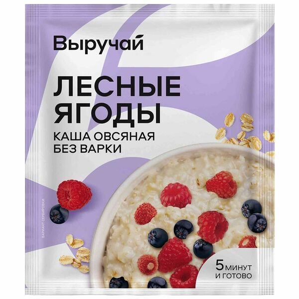 Каша Выручай овсяная с лесными ягодами 40 г