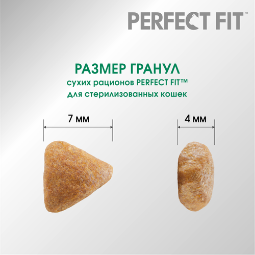 

Сухой полнорационный корм Perfect Fit для стерилизованных кошек с говядиной 650 г