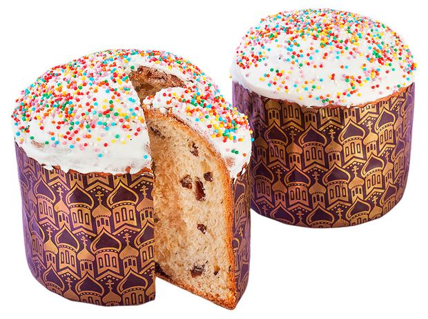 

Кулич пасхальный Родные просторы творожный с клюквой 1 шт. 310 г