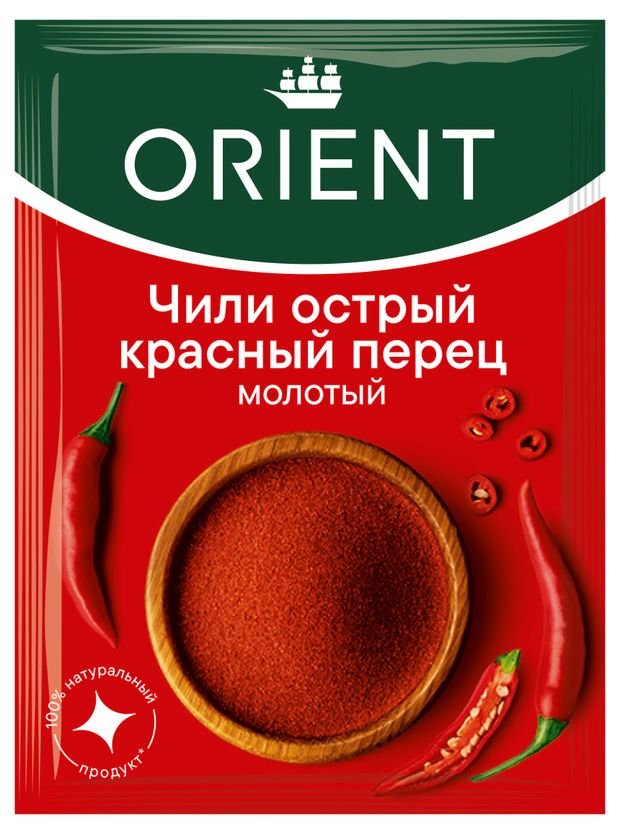 

Красный перец Orient острый молотый 12 г