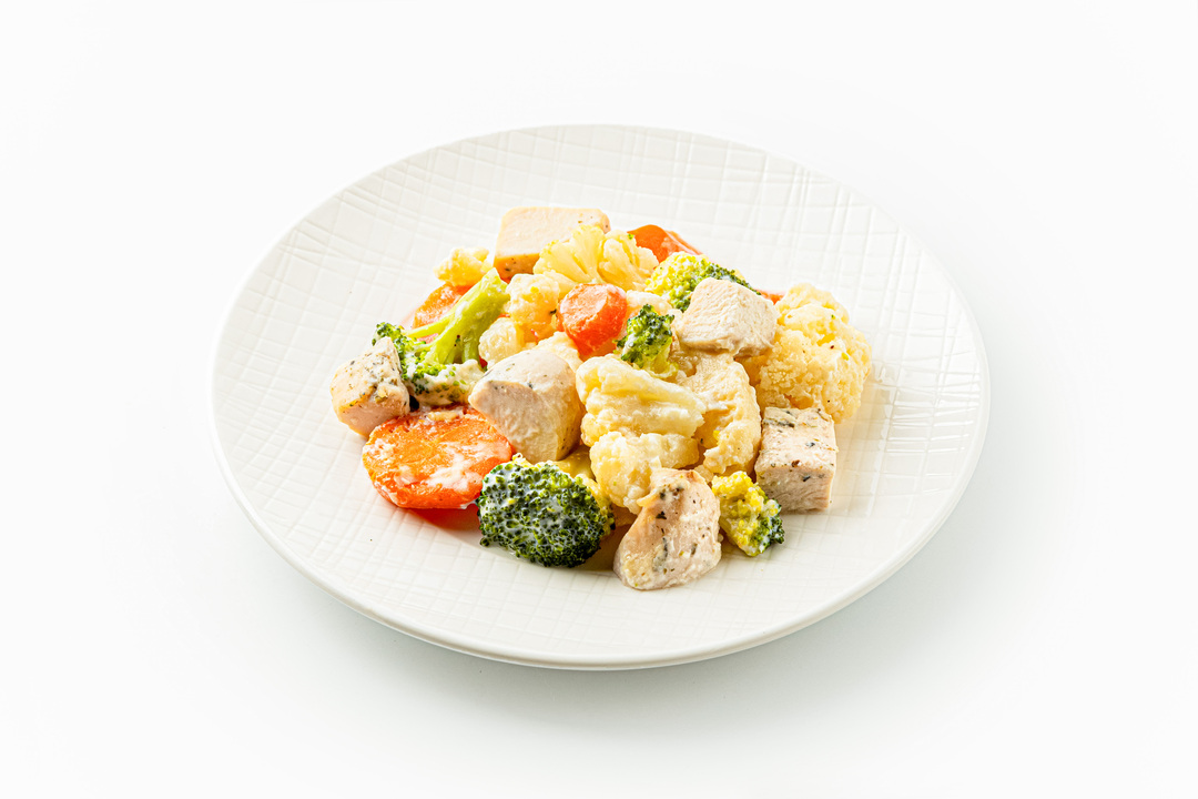 

Запеканка овощная ВкусВилл с курицей и пармезаном 250 г