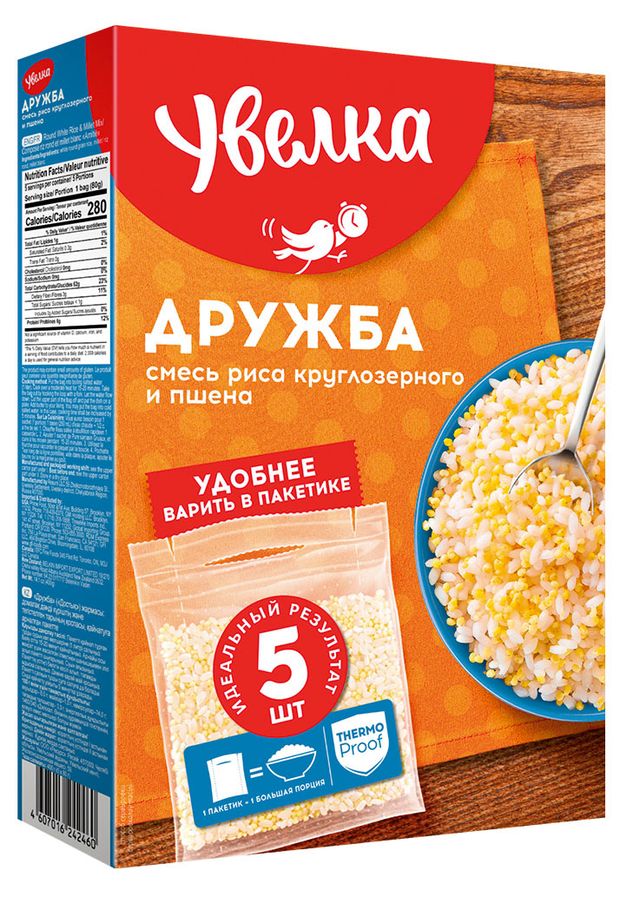 

Смесь риса и пшена Увелка Дружба 400 г
