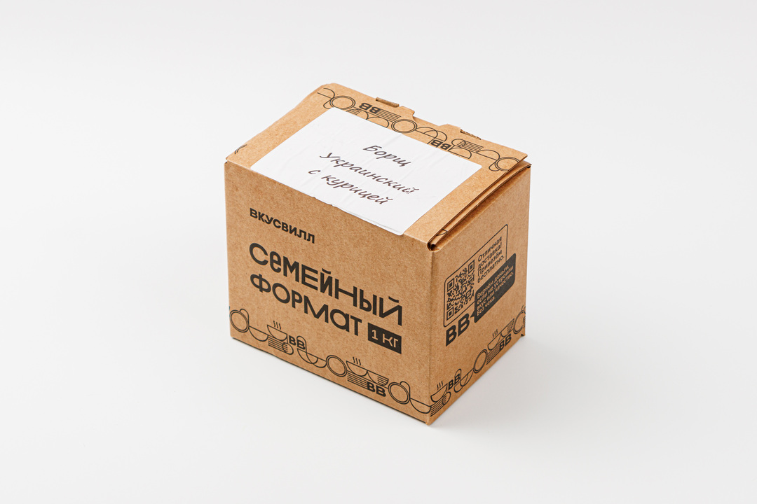 

Борщ ВкусВилл Украинский с курицей 1 кг