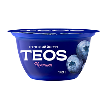 

Йогурт греческий Teos Черника 2% 140 г
