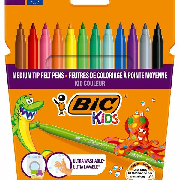 Фломастеры цветные Bic Kids Kid Couleur 12 шт