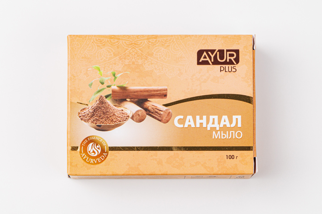 

Мыло туалетное Ayur Plus Сандал 100 г