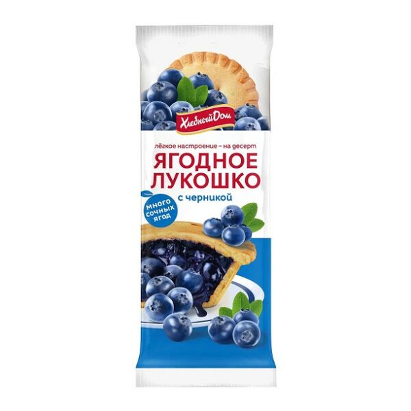 Кекс Хлебный дом Ягодное Лукошко с черникой 70 г х 2 шт. 